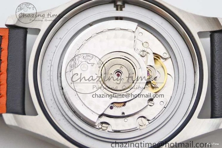 MIROTIME 0421 Vibrant Mark XVIII IW327001 SS M+F 1:1 Best Edition Black Dial on Black Leather Strap A 7055